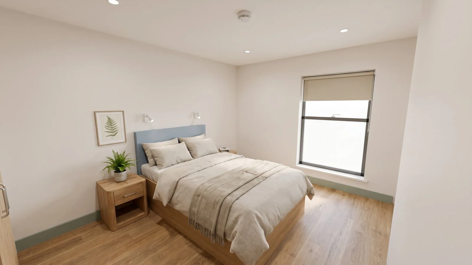 Final bedroom CGI for a 14-apartment residential scheme