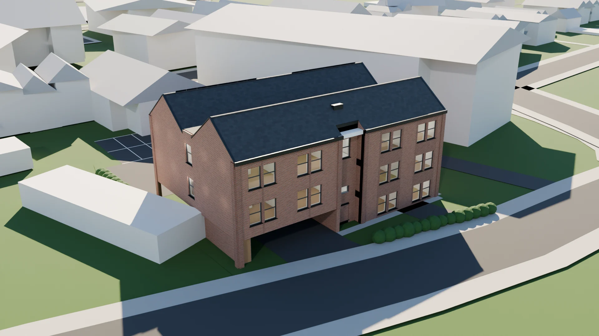 Aerial context comparison, With the scheme