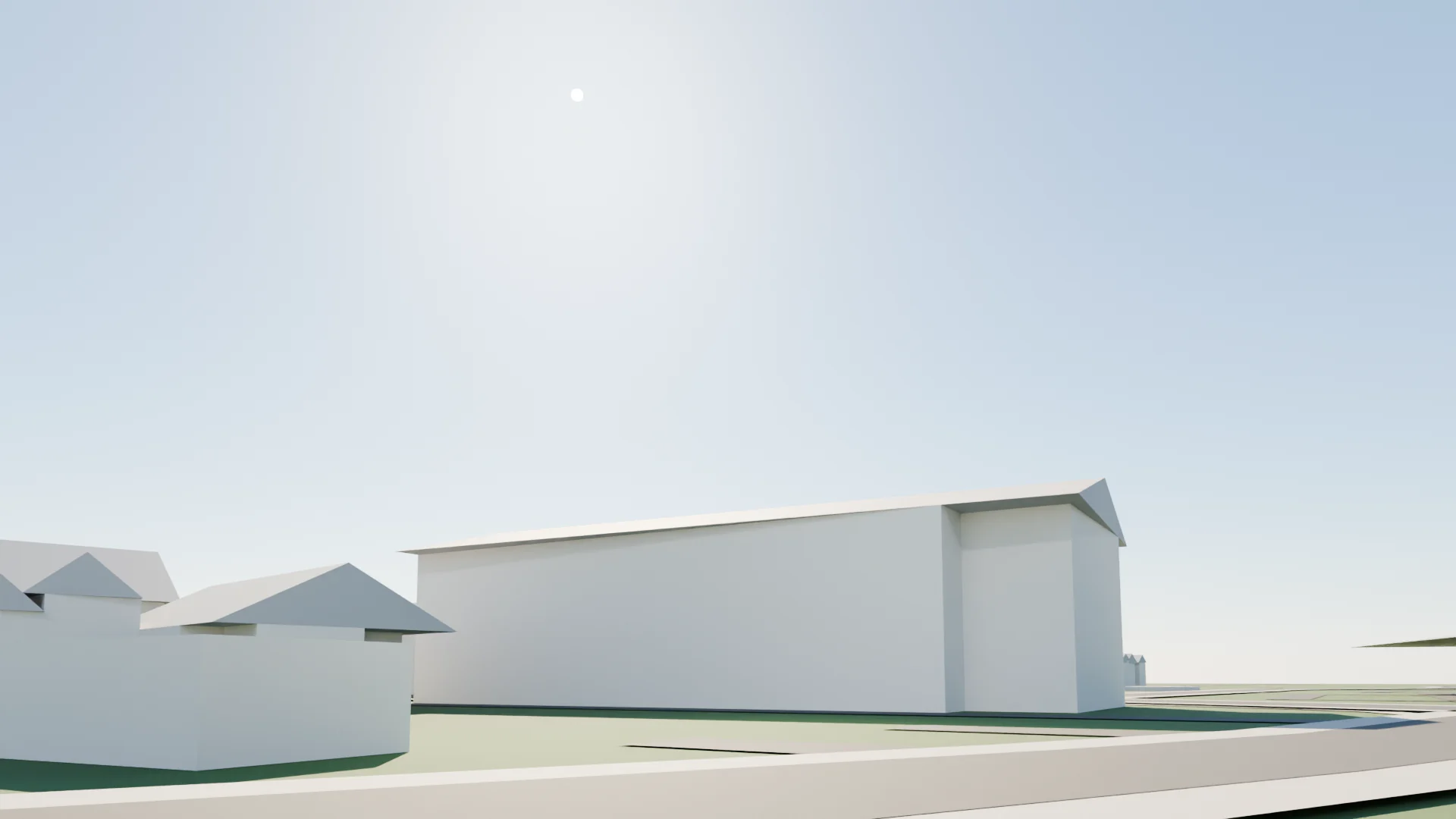 Street context comparison, Site today (model)